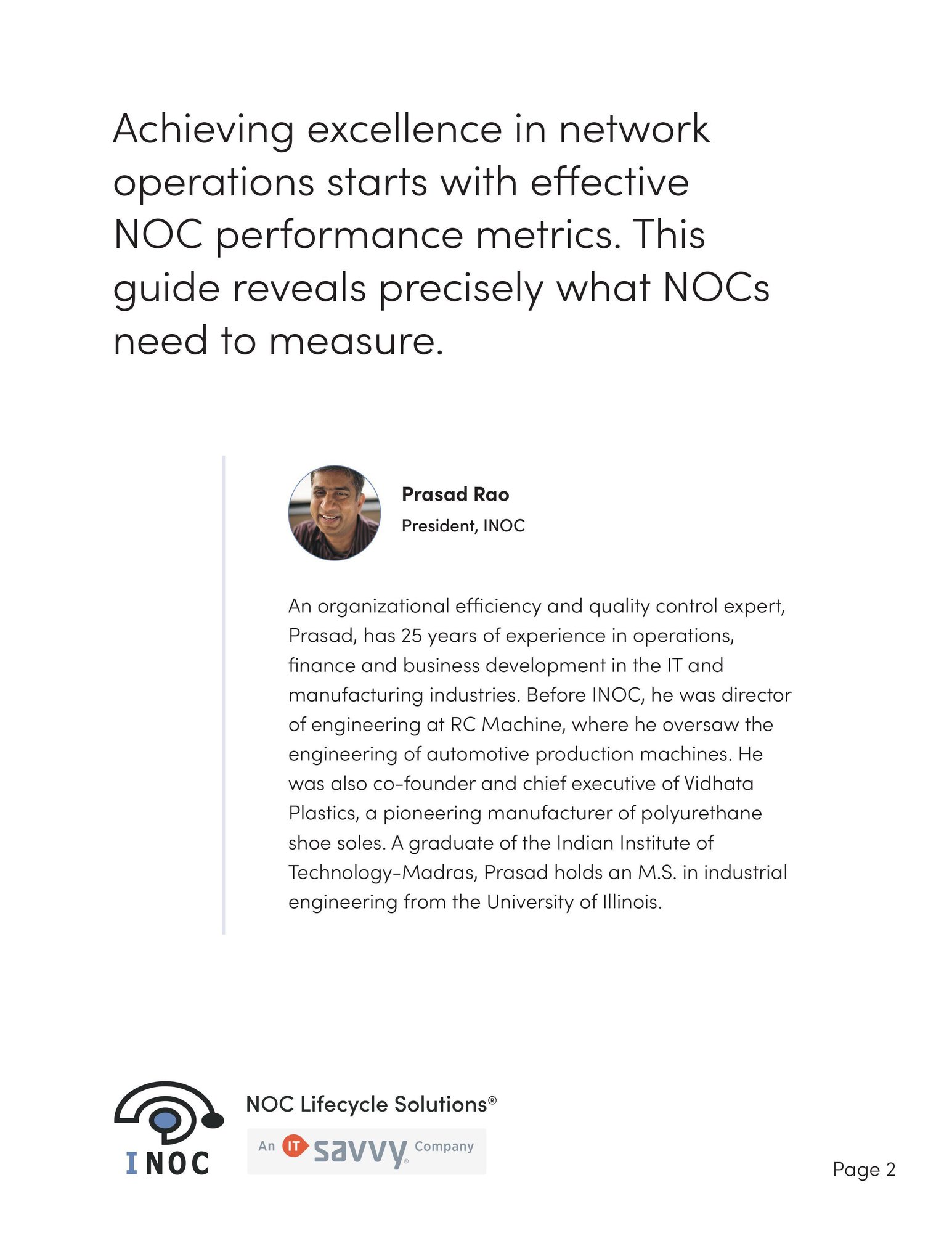 NOC performance metrics page 2